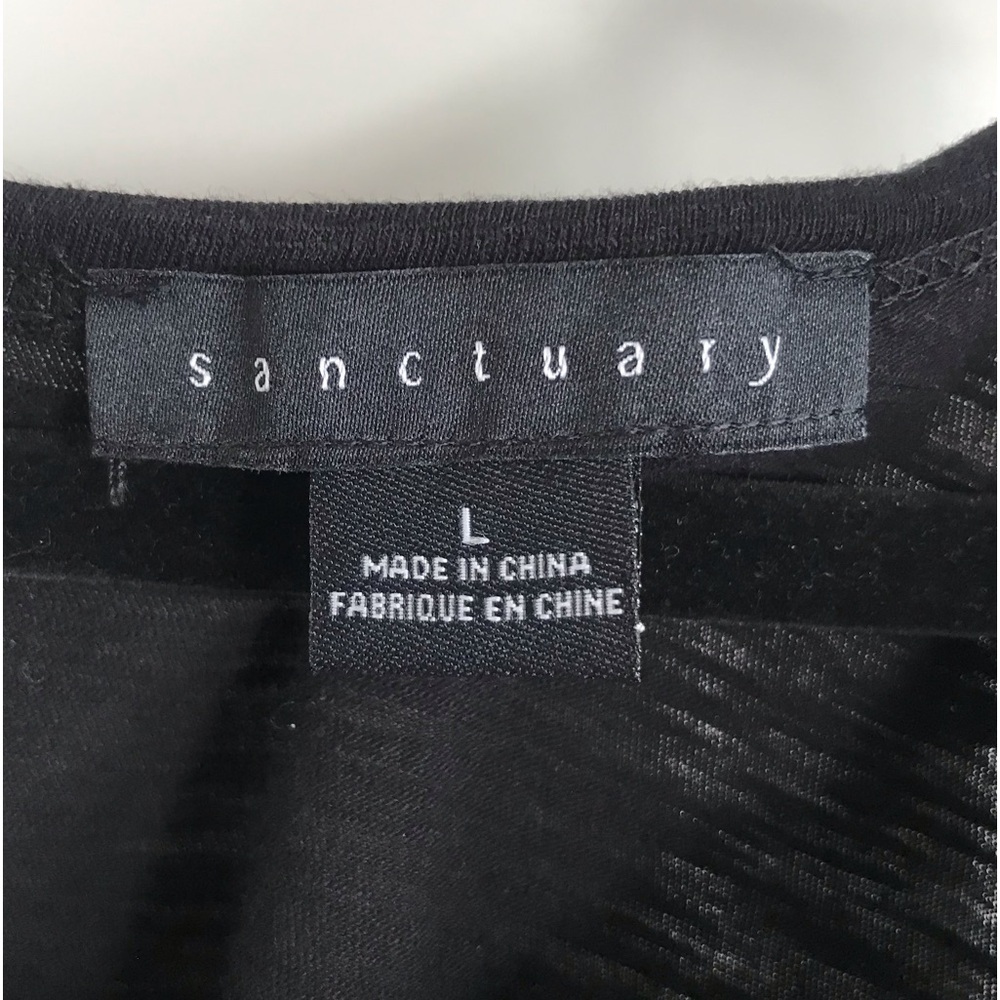 Women's Black Cold Shoulder Top by Sanctuary size-L - Picture 5 of 10
